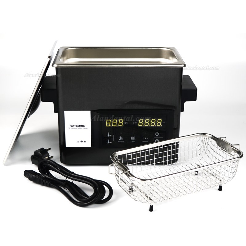 GT SONIC S-Series Touch Panel Ultrasonic Cleaner 2-9L 50-200W with Hot Water Cleaning